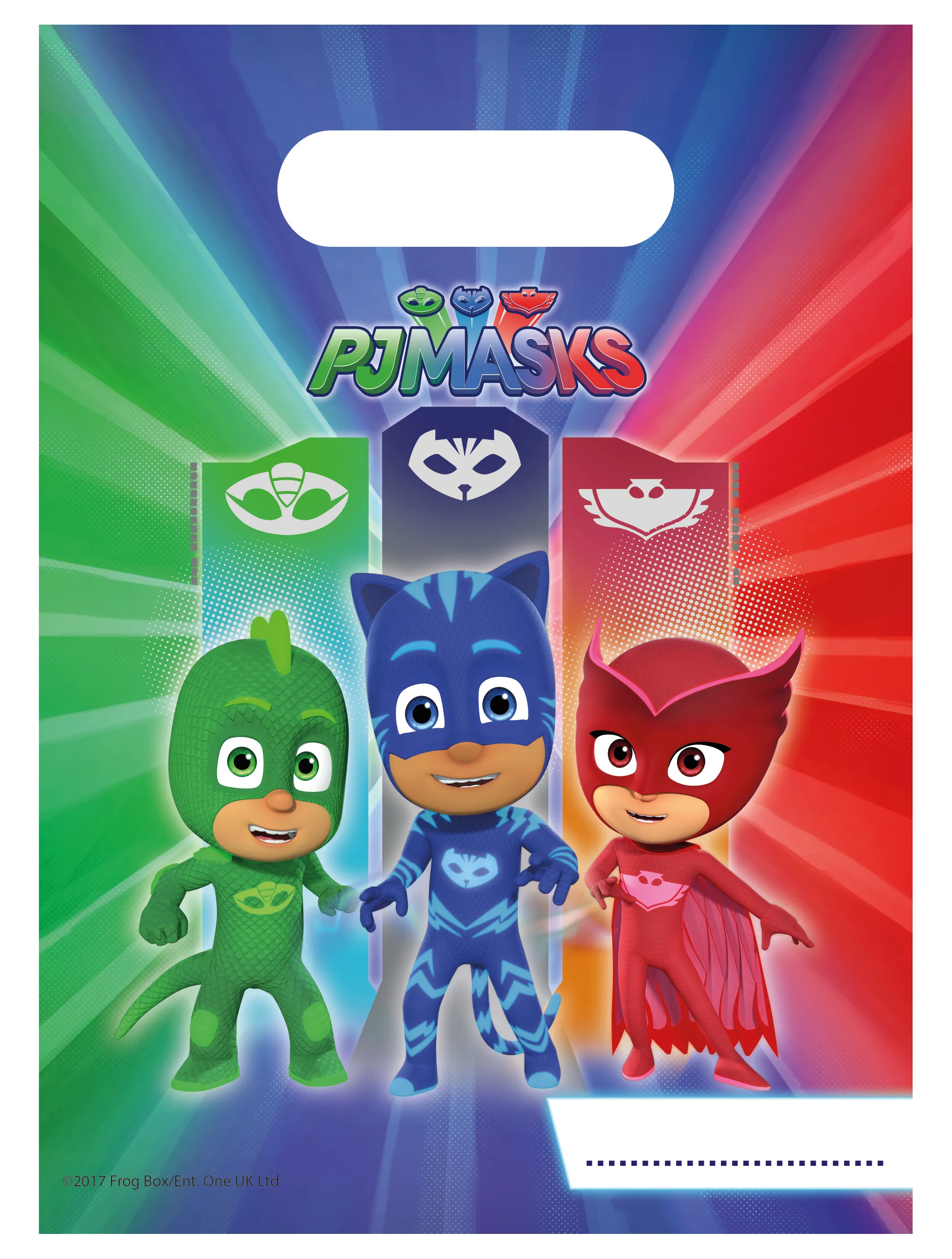 6 PJ Masks pigiama party gift bags da notte