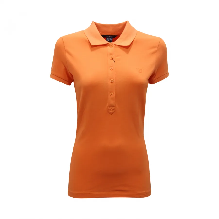 6974AZ POLO DONNA GANT WOMAN DELAVE' COTTON ORANGE