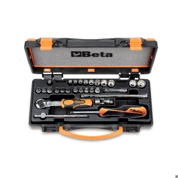 900MB/C28 - 11 CHIAVI A BUSSOLA POLIGONALI, 11 GIRAVITE E 6 ACCESSORI - BETA UTENSILI 009000979