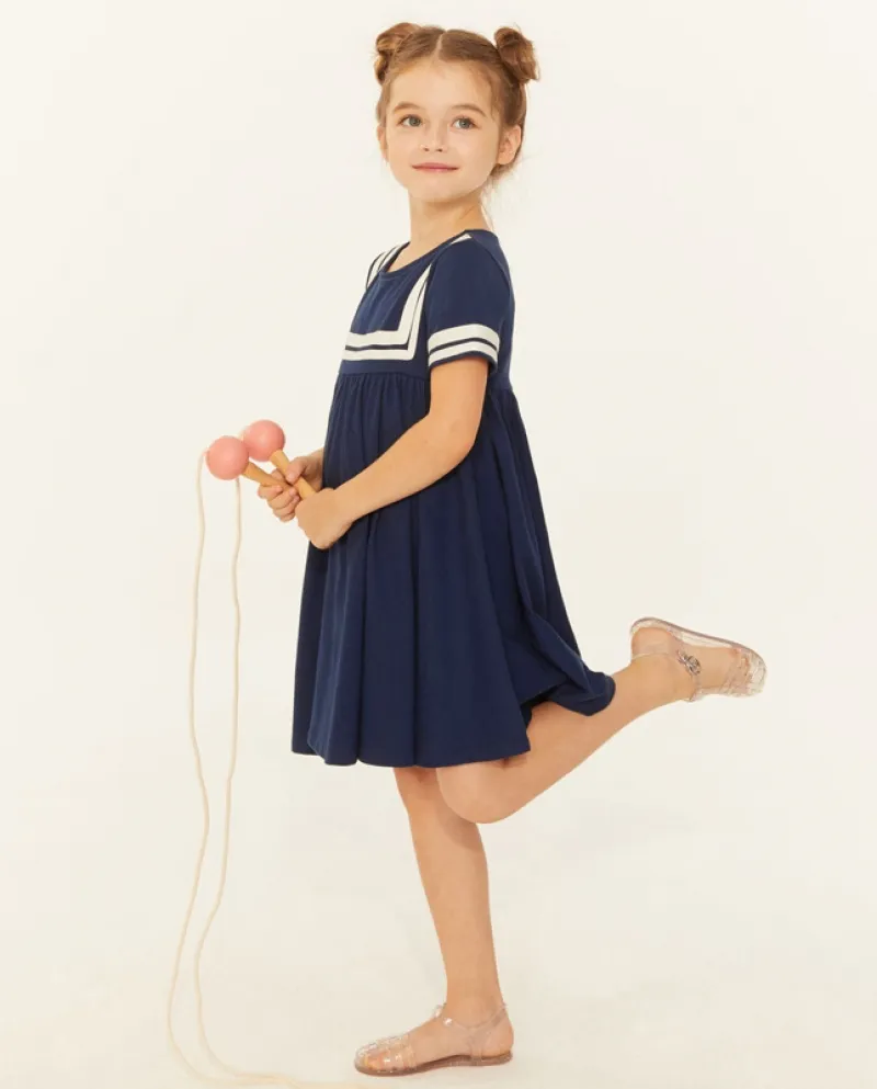 Abbigliamento per bambini Estate Nuova gonna per bambini Abito a maniche corte