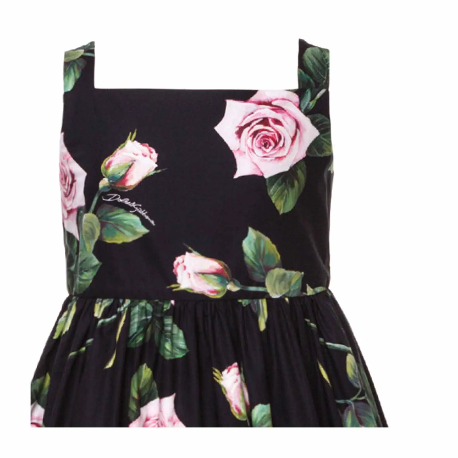 Abito Nero Rose Bambina