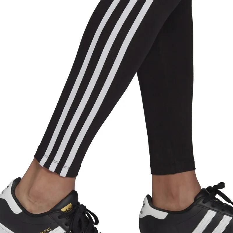 ADIDAS ORIGINALS DONNA PANTALONE NERO TIGHT ADICOLOR CLASSIC 3-STRIPES