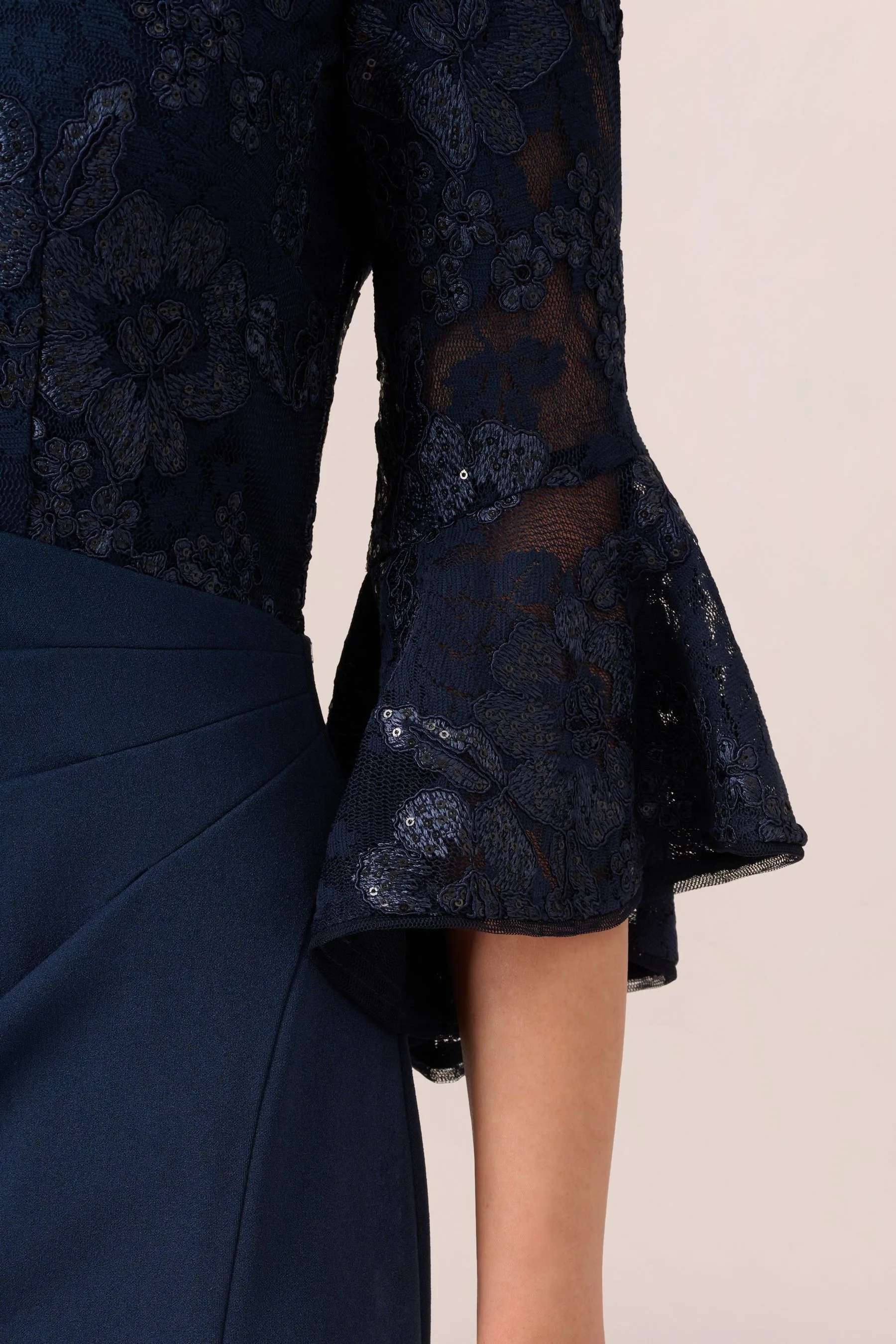 Adrianna Papell Blu - Floreale Pizzo - Combo - Abito