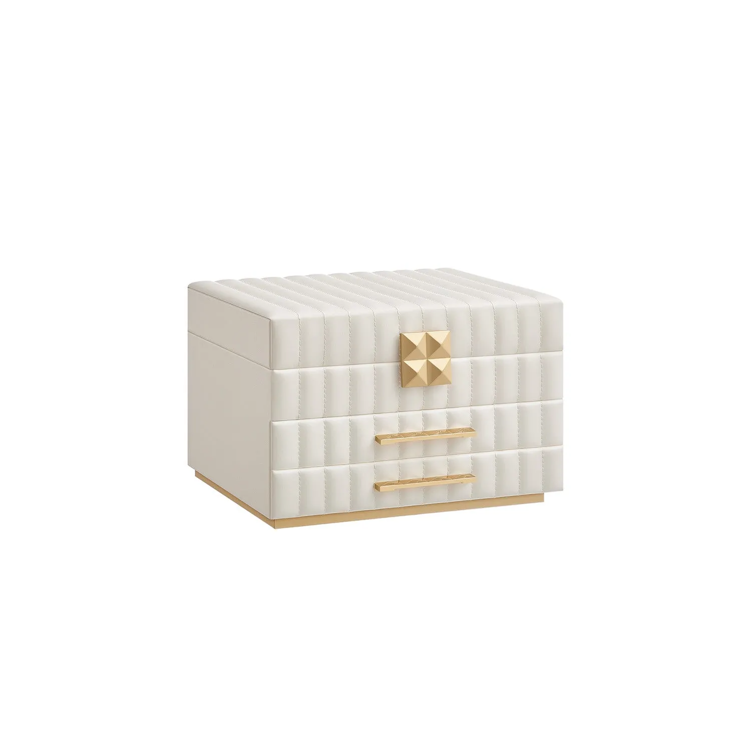 ANAH Collezione Scatola Portagioie con Cucitura Effetto Fluttuante