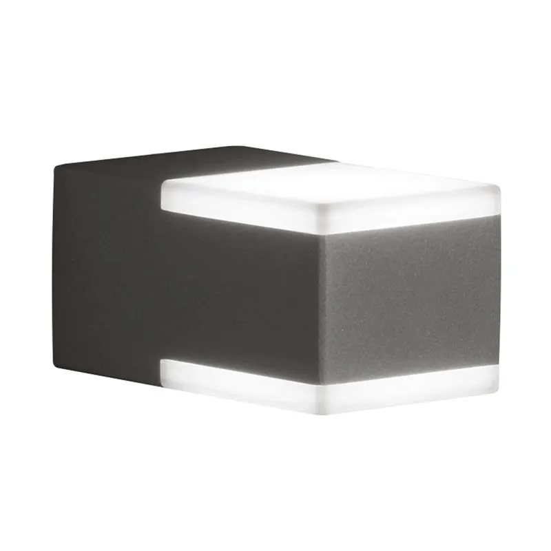 Applique moderna quadrata antracite incl. LED - DON