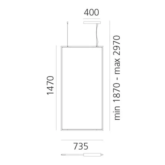 Artemide Discovery Rectangular APP alu 3.000K