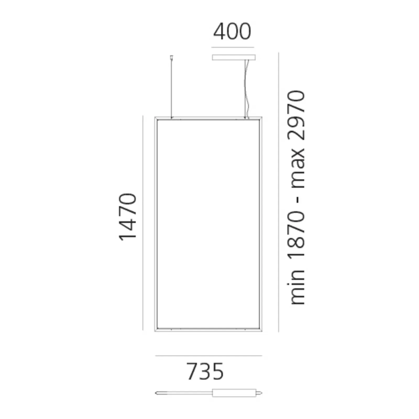 Artemide Discovery Rectangular APP alu 3.000K