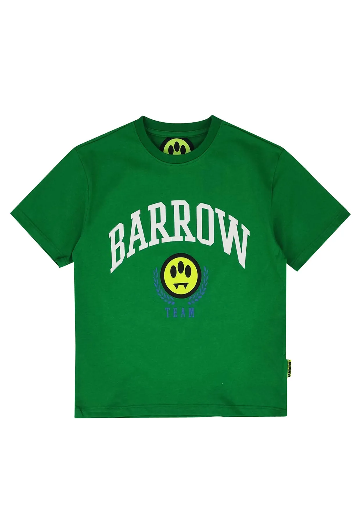 Barrow t-shirt verde bambino in cotone