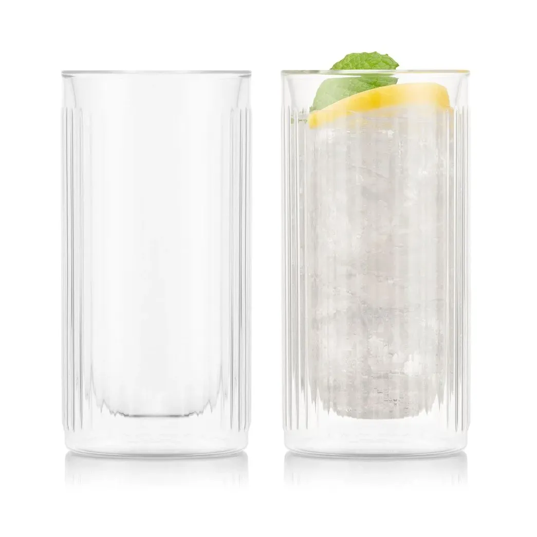 Bicchiere da gin in doppio vetro Douro Bar 30 cl confezione da 2.jn{font-size:18px}Trasparente