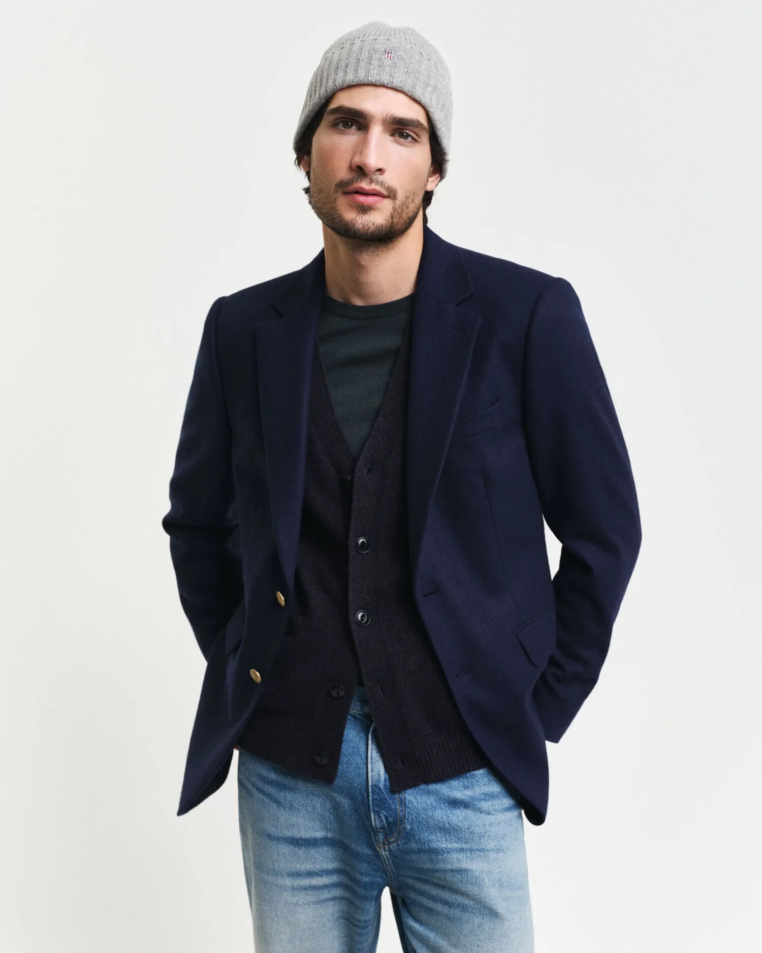 Blazer Club in flanella di lana    