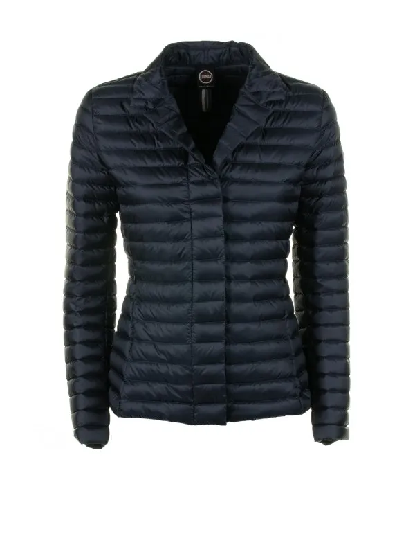 Blazer quilted down jacket with lapel collar