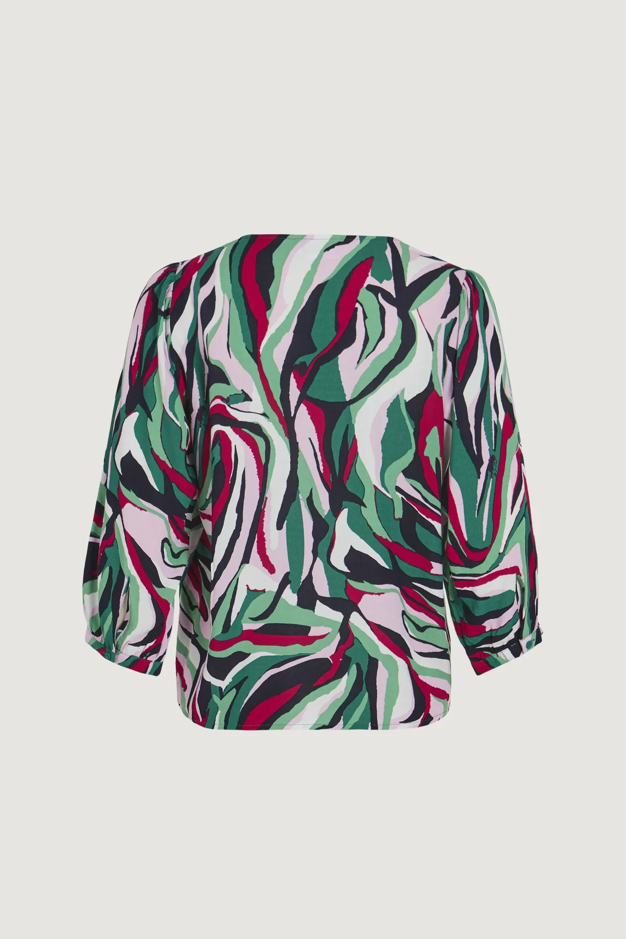 Bluse manica lunga Vila Clothes Vimolly Erm V-Neck 3/4/Su Verde