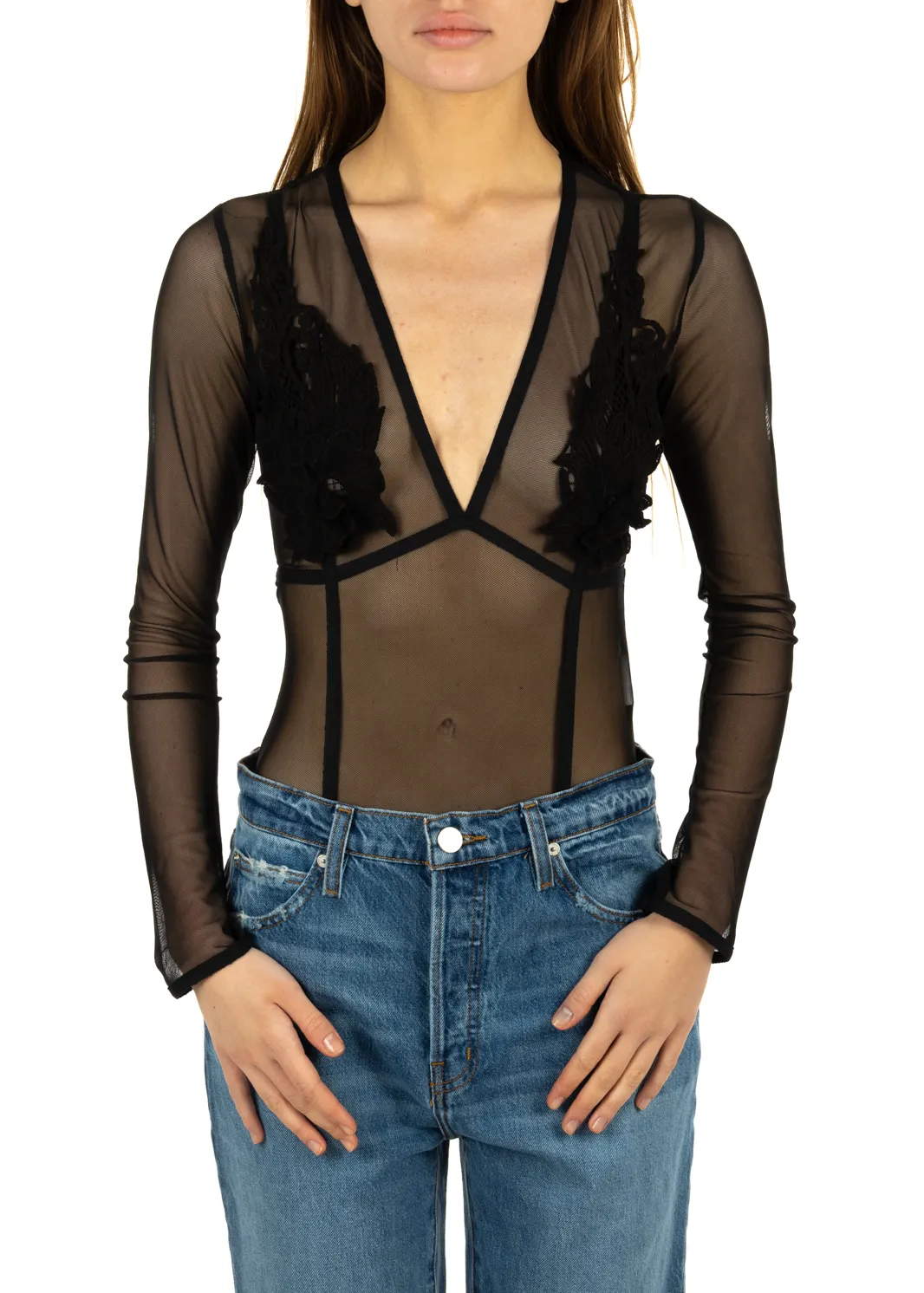 Body Con Patch Fiori