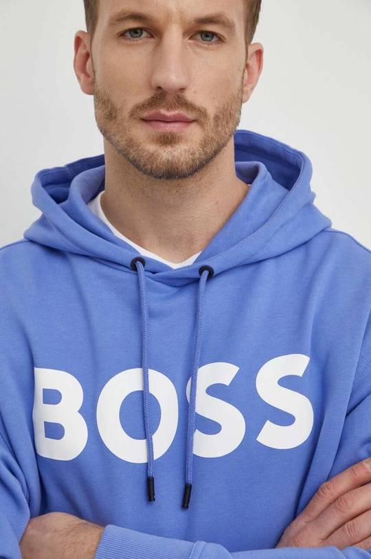 BOSS felpa in cotone BOSS ORANGE