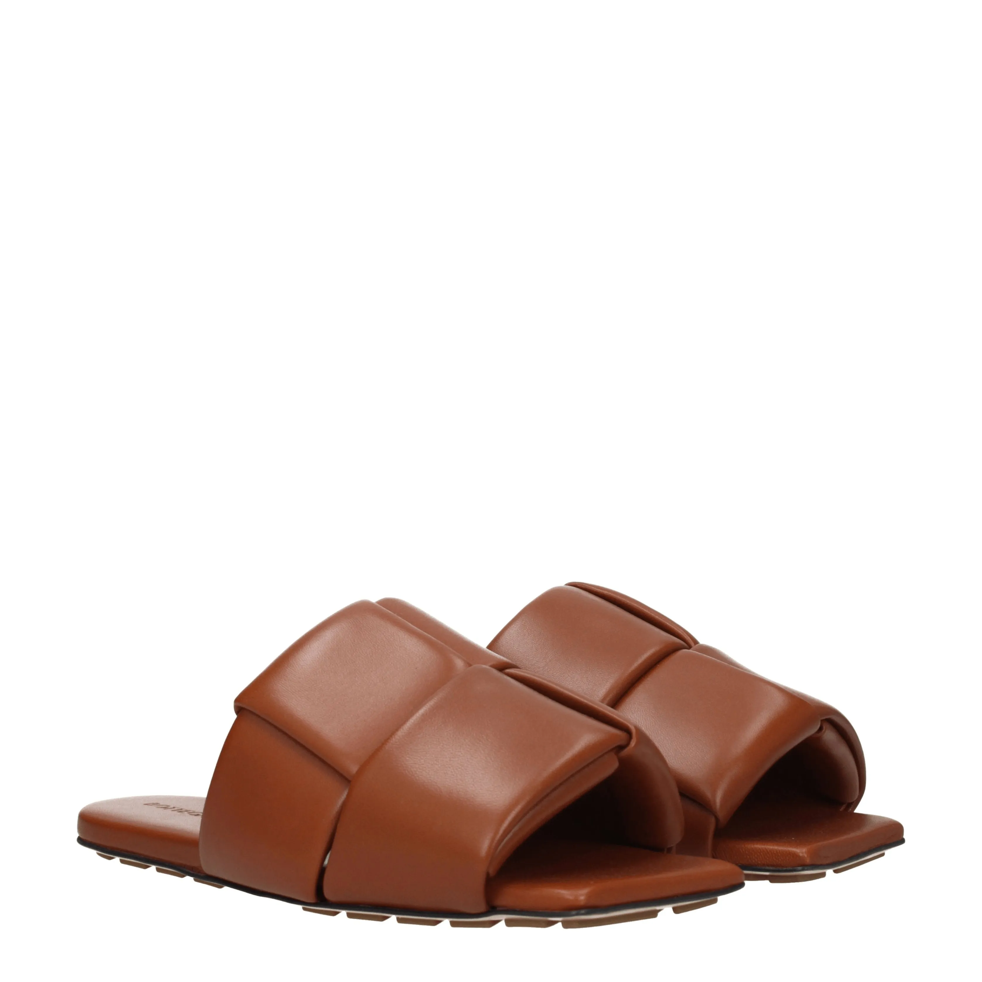 Bottega Veneta Ciabatte e Zoccoli Uomo Pelle Marrone/Caramello