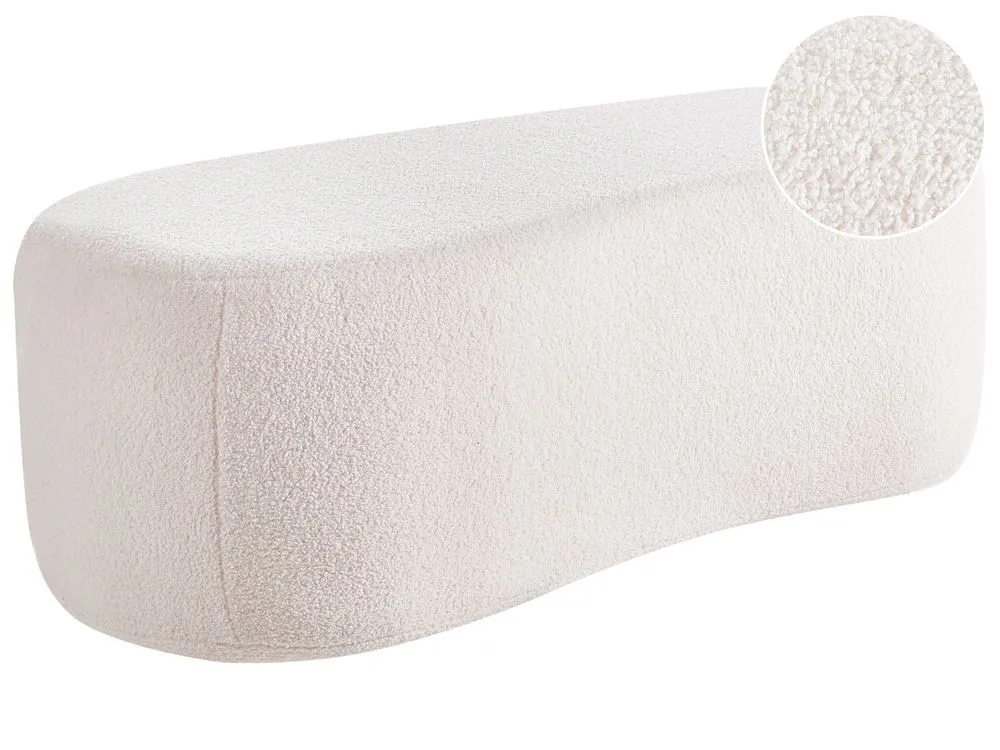 Boucle Pouffe Off White BAYARD