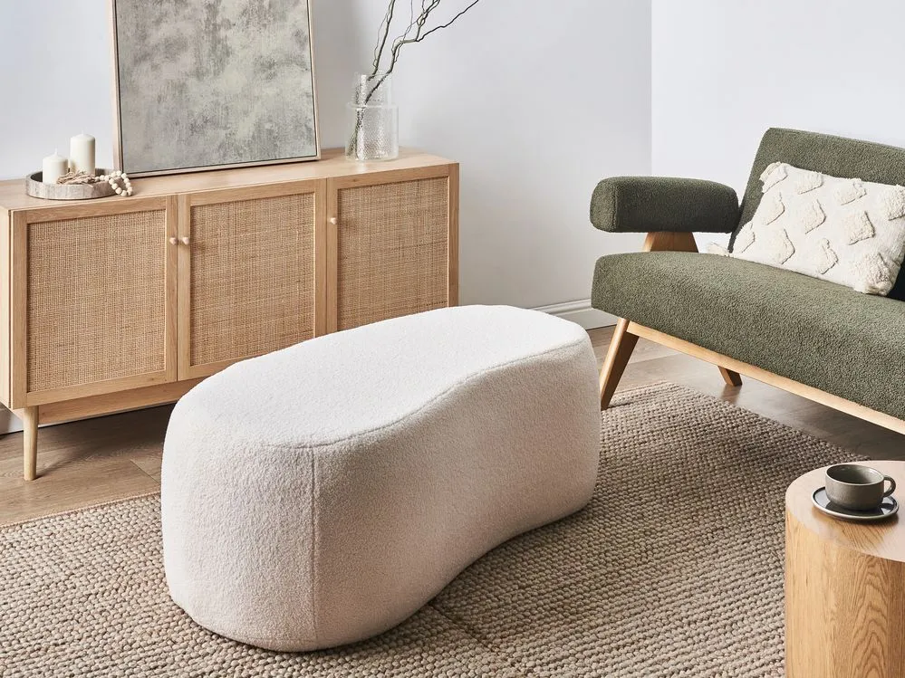 Boucle Pouffe Off White BAYARD