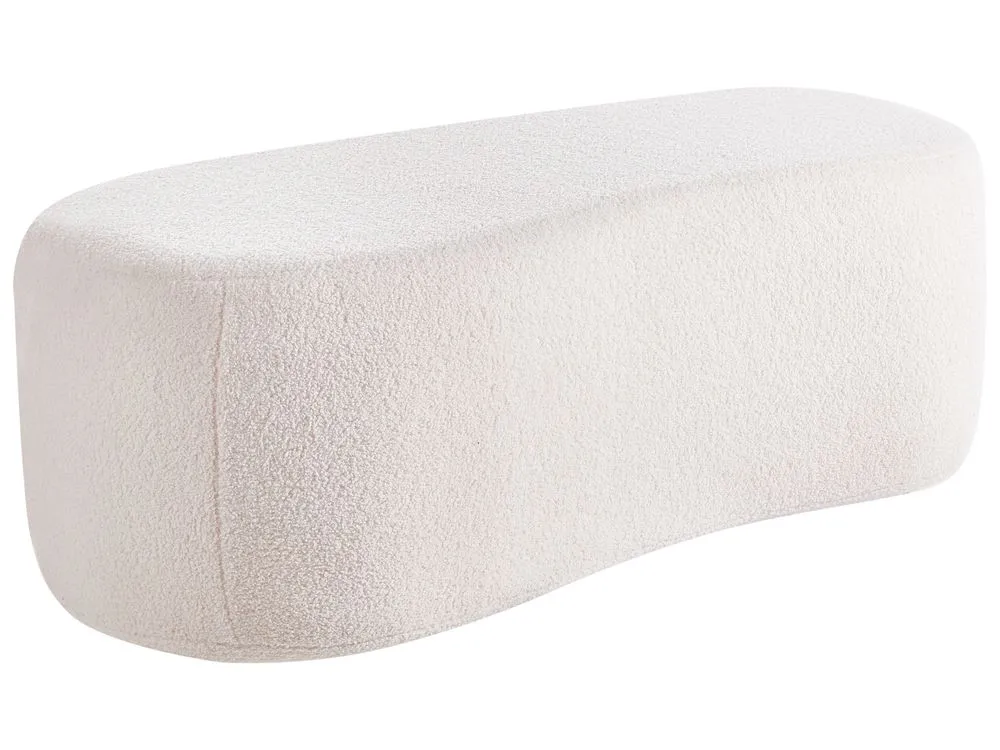 Boucle Pouffe Off White BAYARD