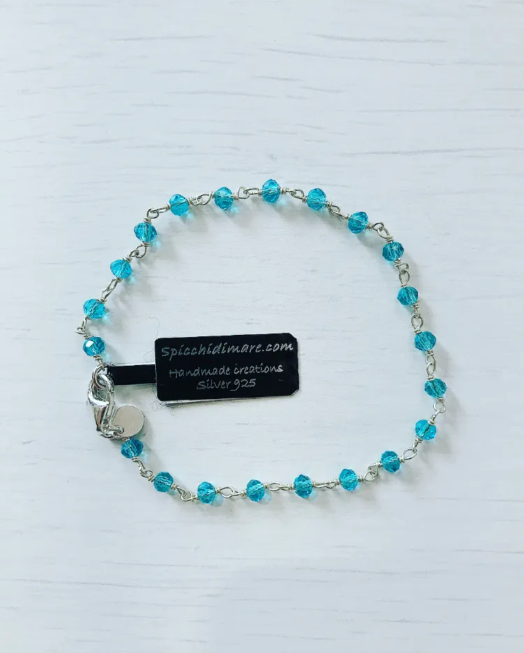 BRACCIALE ROSARIO AZZURRO