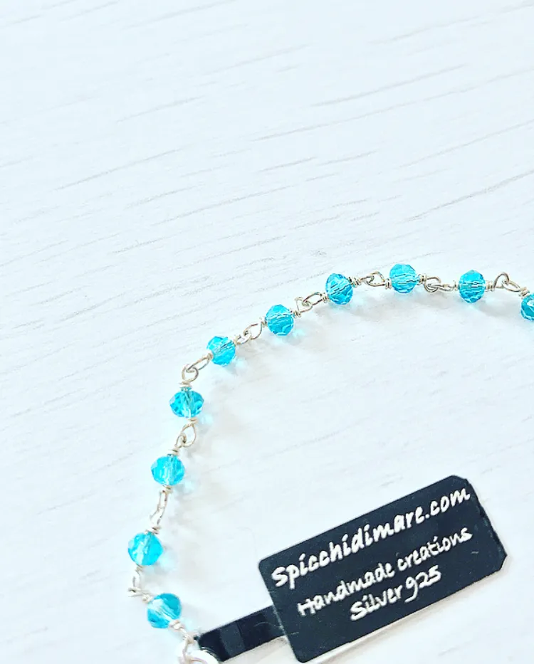 BRACCIALE ROSARIO AZZURRO