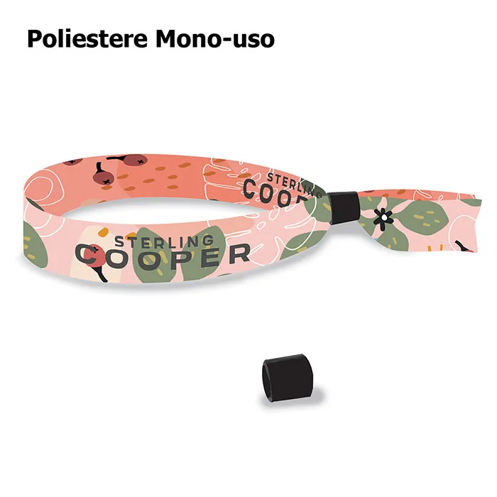 Braccialetti monouso in tessuto personalizzati | GENERAL MARKETING