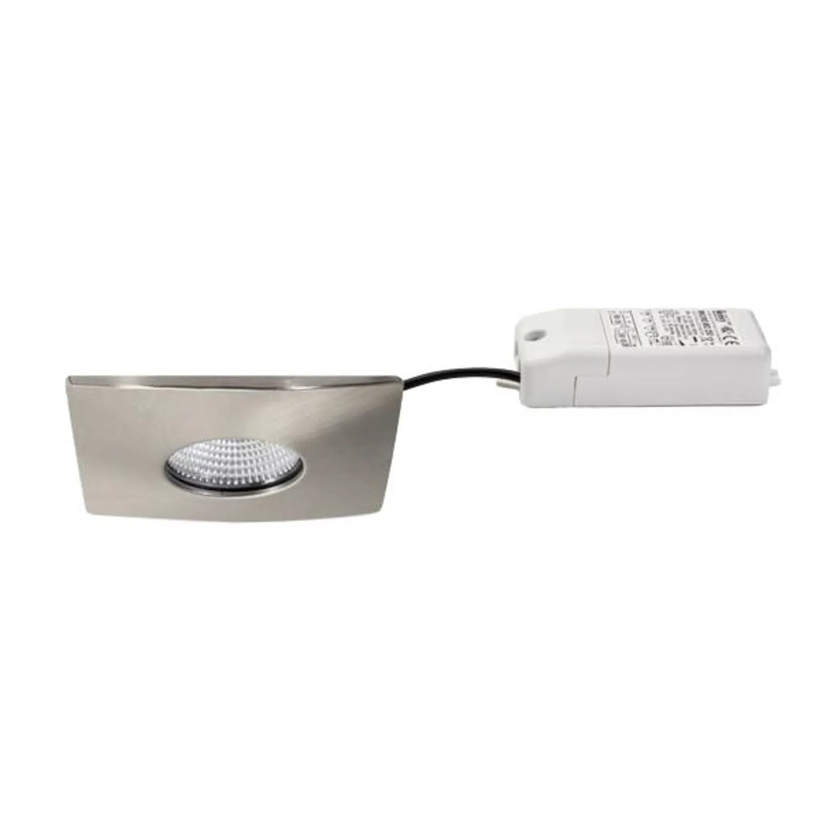 BRUMBERG Chooose spot LED incasso angolare, nichel