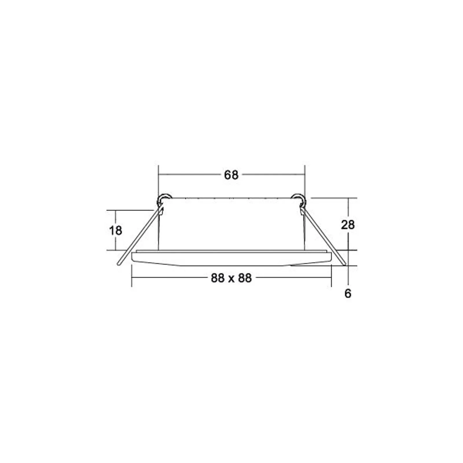 BRUMBERG Chooose spot LED incasso angolare, nichel