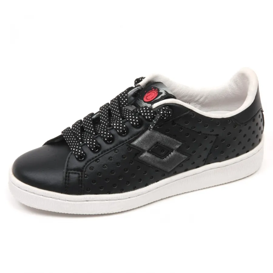 C7692 sneaker donna LOTTO LEGGENDA AUTOGRAPH nero/argento shoe woman