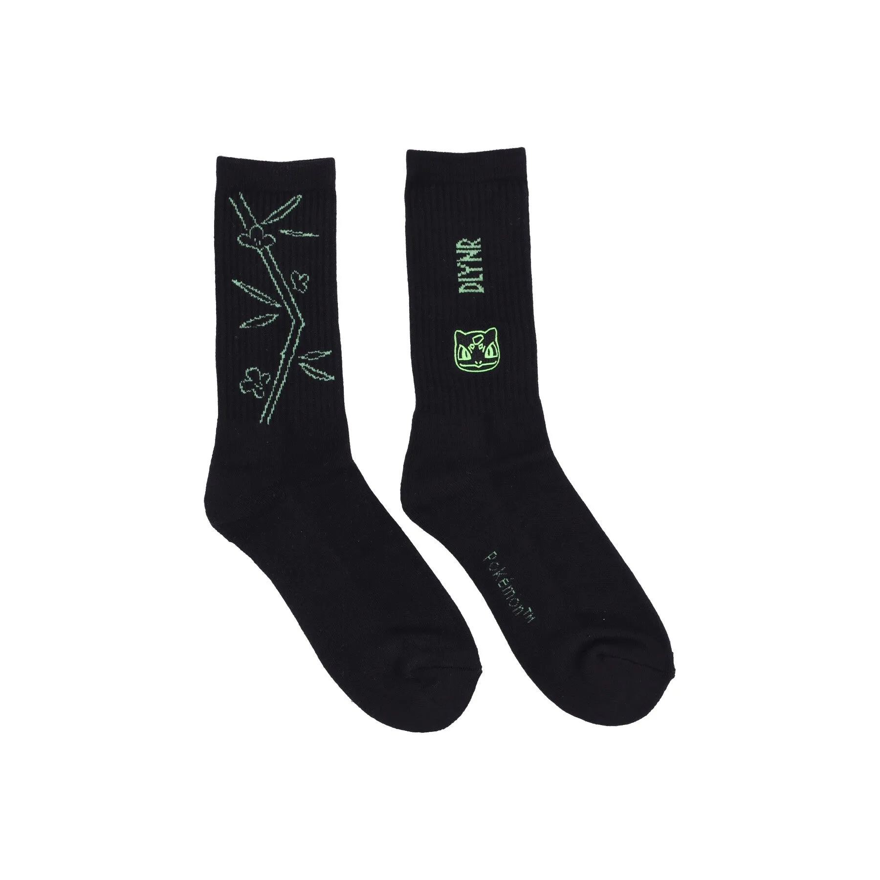 Calza Media Uomo Dlynr X Pokemon Bulbasaur Socks Black/green