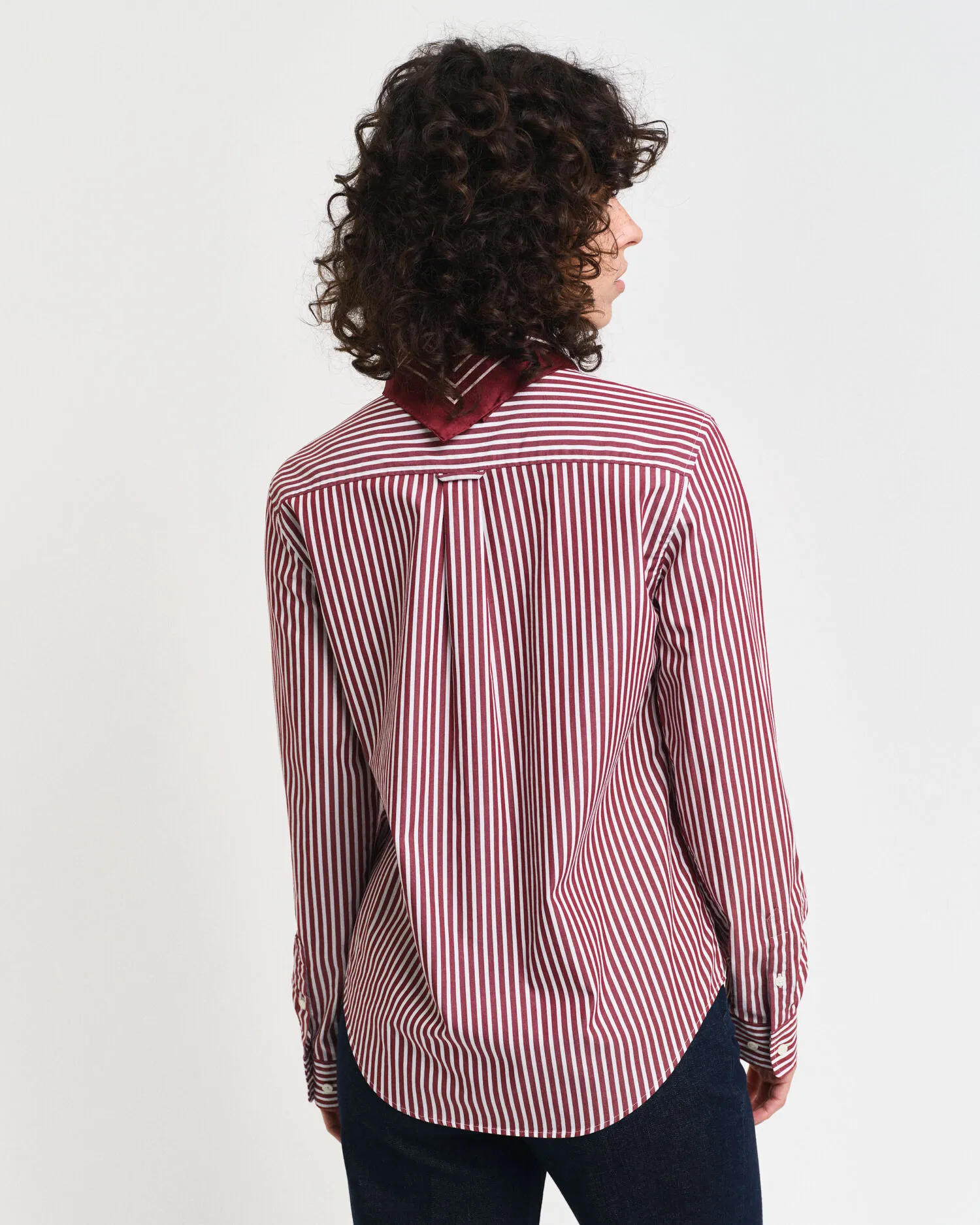 Camicia classica in popeline a righe regular fit    
