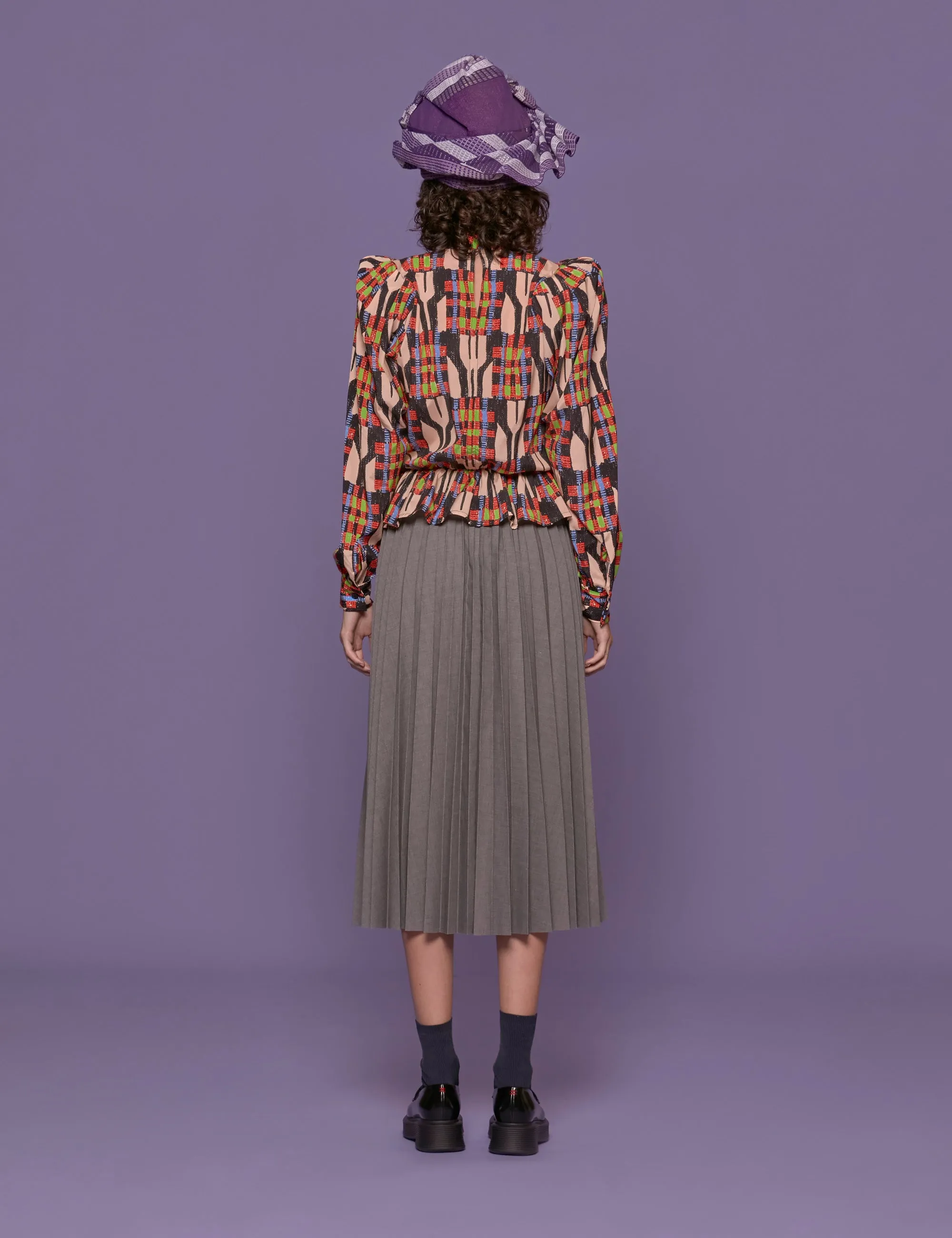 camicia vittoriana fantasia multicolor