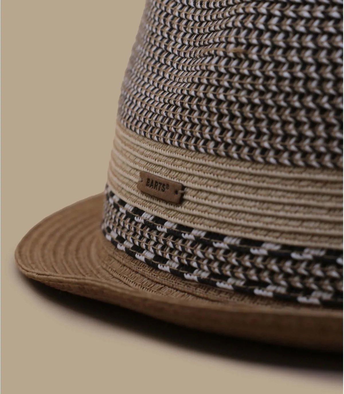   cappello trilby di paglia beige     Fluoriet natural     