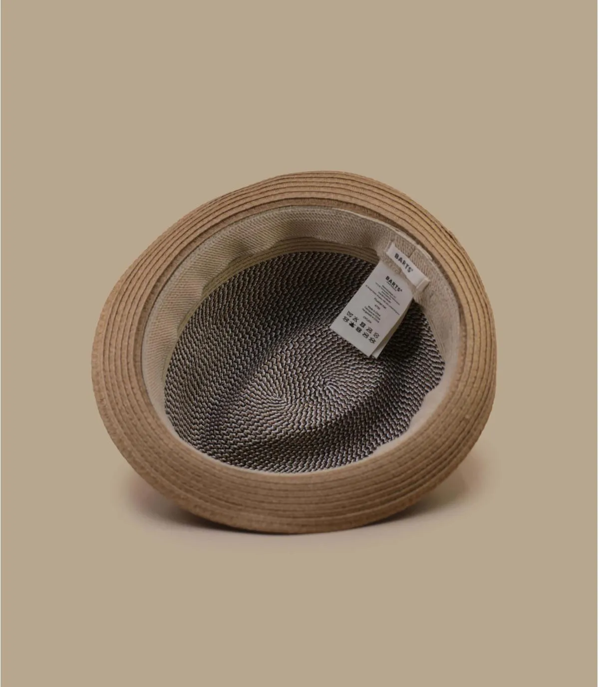   cappello trilby di paglia beige     Fluoriet natural     