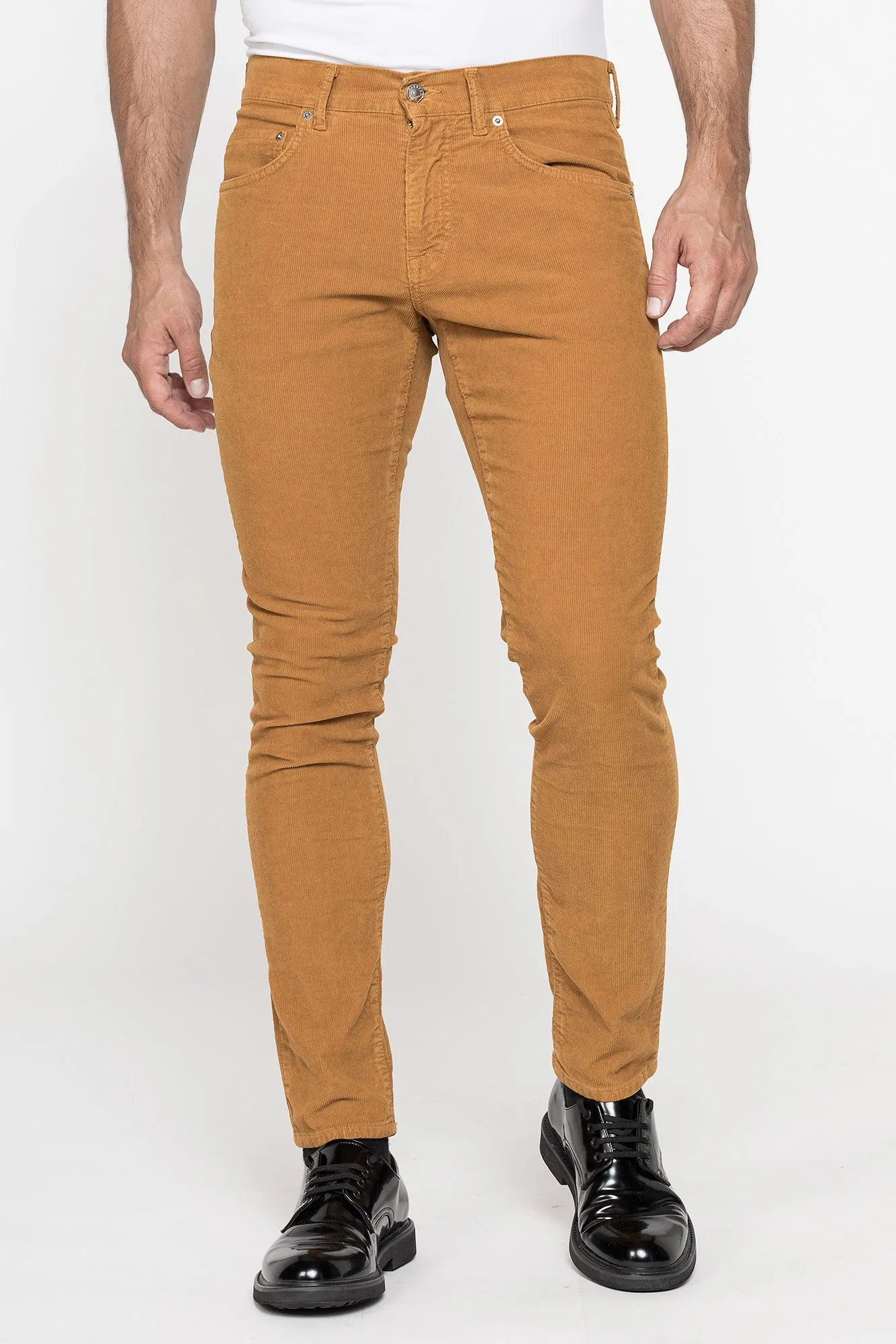 Carrera  ---------    ------------Pantalone in velluto 1000r stretch mod. 717 slim fit - Giallo