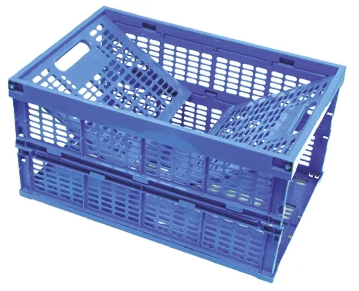 Cassa pieghevole RS PRO in PP, 60L, col. Colore blu, 290mm x 575mm x 380mm