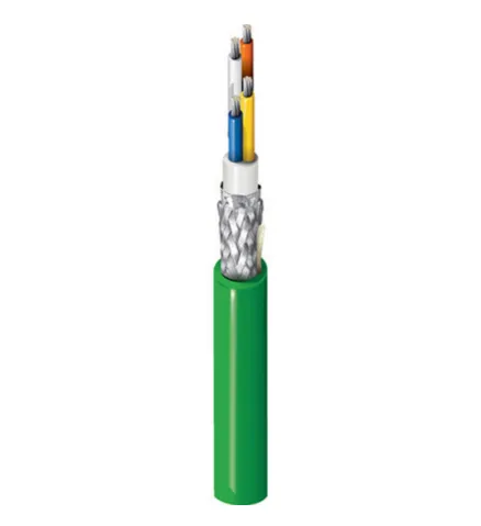 Cavo Ethernet Cat5e (STP) Belden, guaina in PVC col. Verde, L. 305m, Senza terminazione