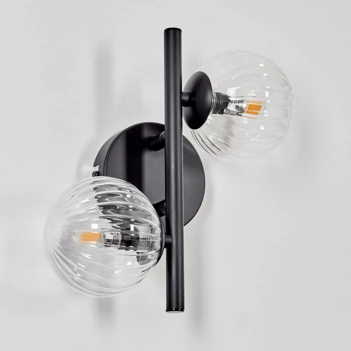 Chehalis Applique - Vetro Chiaro, 2-Luci