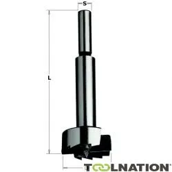 CMT 537.280.31 Punta Forstner con gambo cilindrico, destra 28 mm