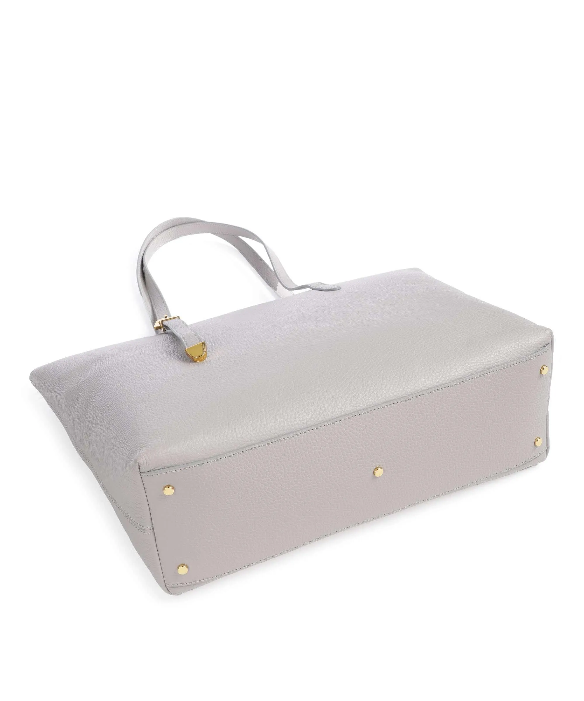  Coccinelle Gleen Borsa shopper pelle granulata grigio chiaro  
