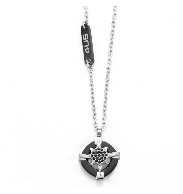 Collana 4US Cesare Paciotti rosa dei venti uomo 4UCL5578