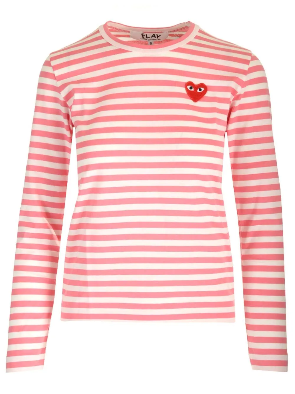   Comme Des Garcons Play  T-shirt maniche lunghe a righe  