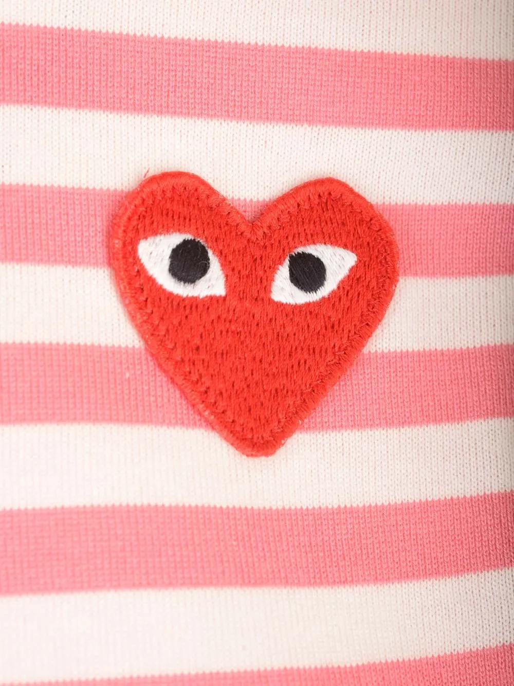   Comme Des Garcons Play  T-shirt maniche lunghe a righe  