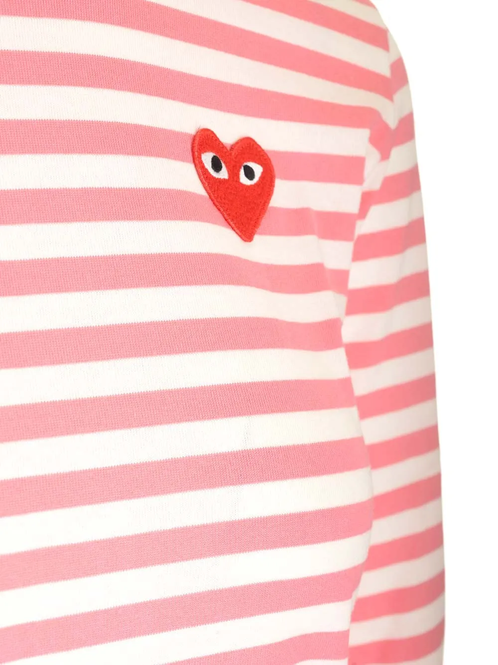   Comme Des Garcons Play  T-shirt maniche lunghe a righe  