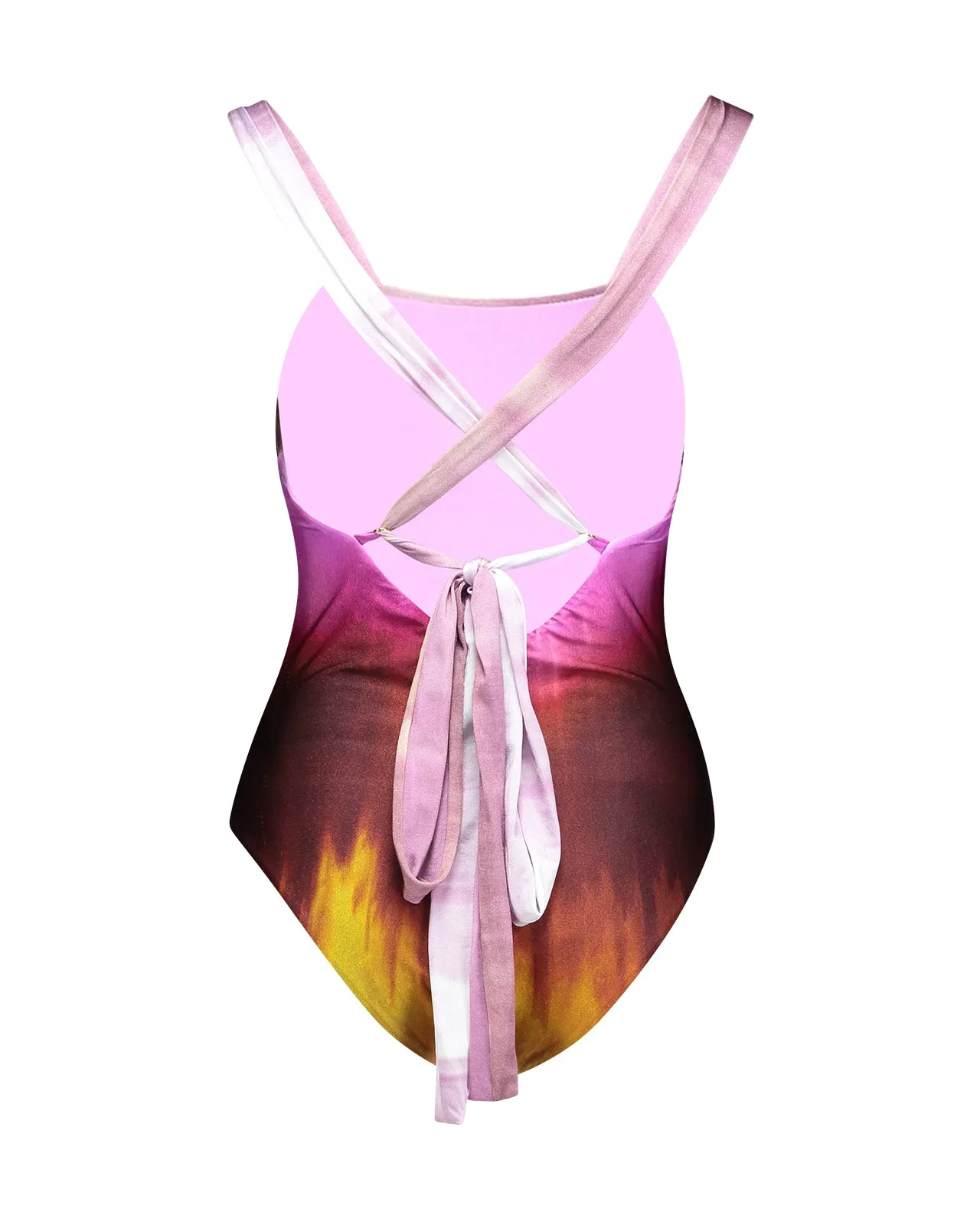 Costume intero Calliope degrade rosa