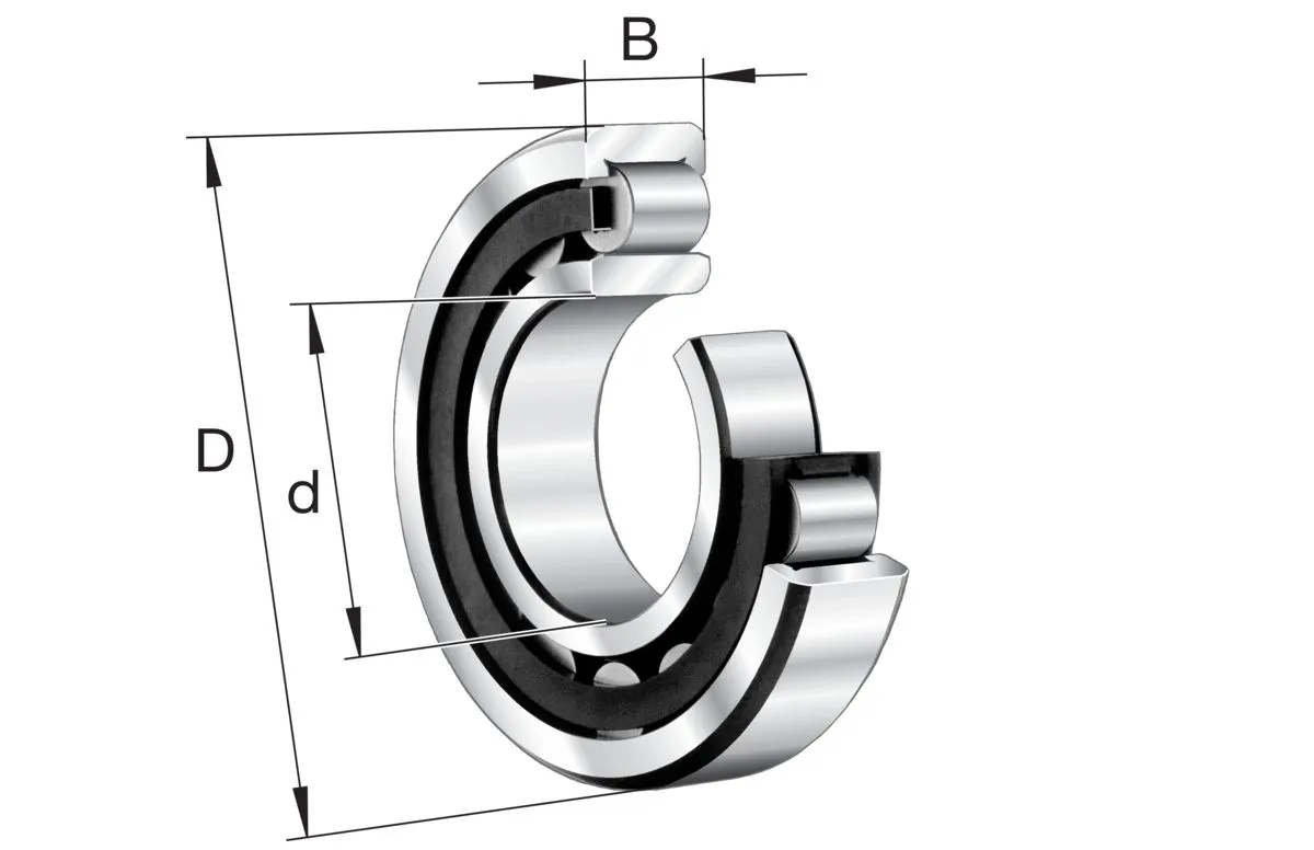 Cuscinetto a rullo FAG, file , Ø int. 60mm, Ø est. 110mm, guida larga 28mm