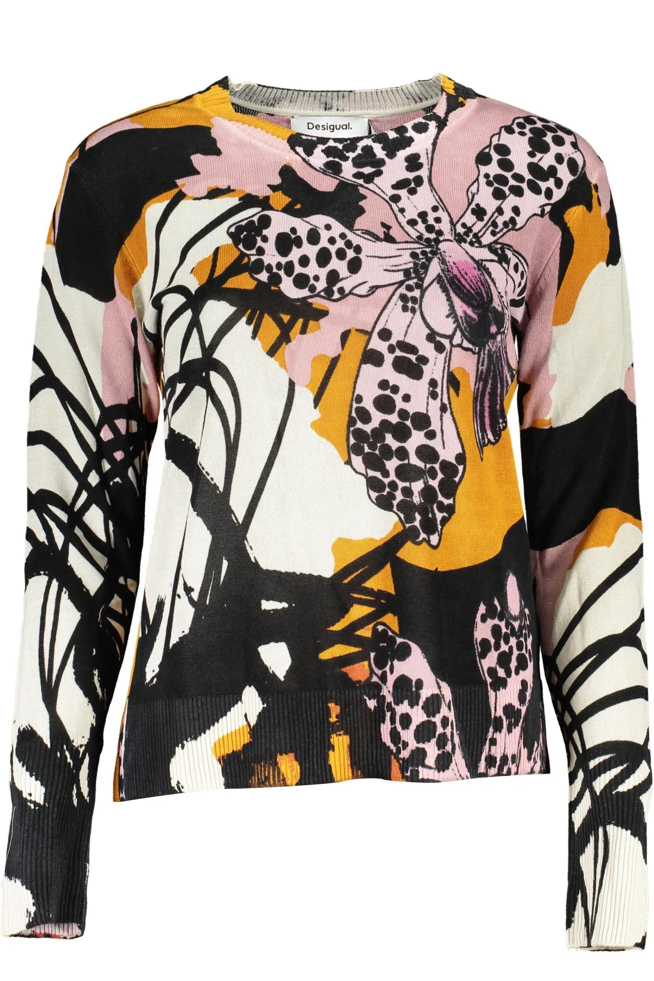 Desigual maglia multicolore floreale   