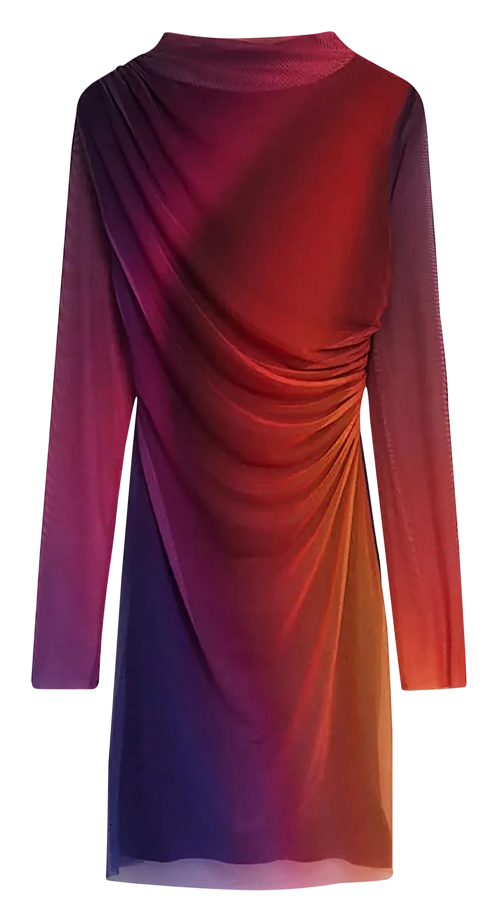  DESIGUAL   Vestito corto a maniche lunghe in tulle | Rosso