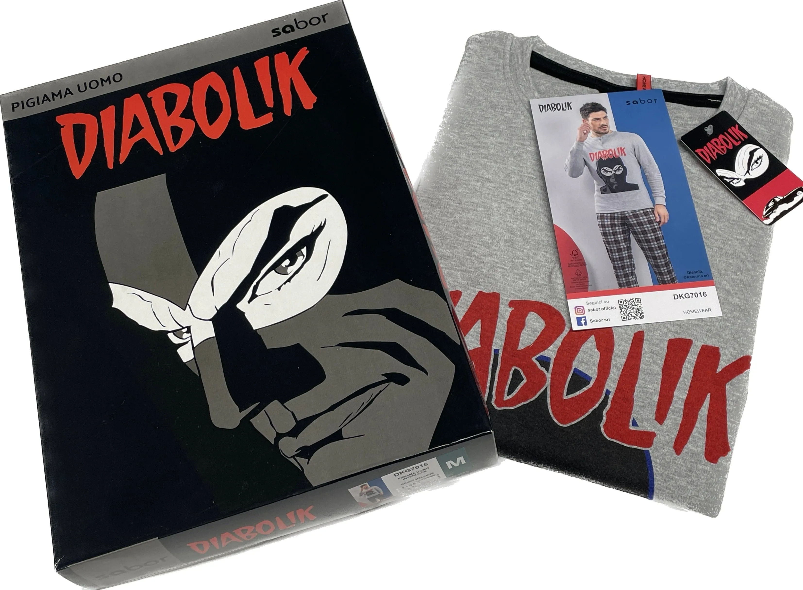 Diabolik pigiama interlock da Ragazzo