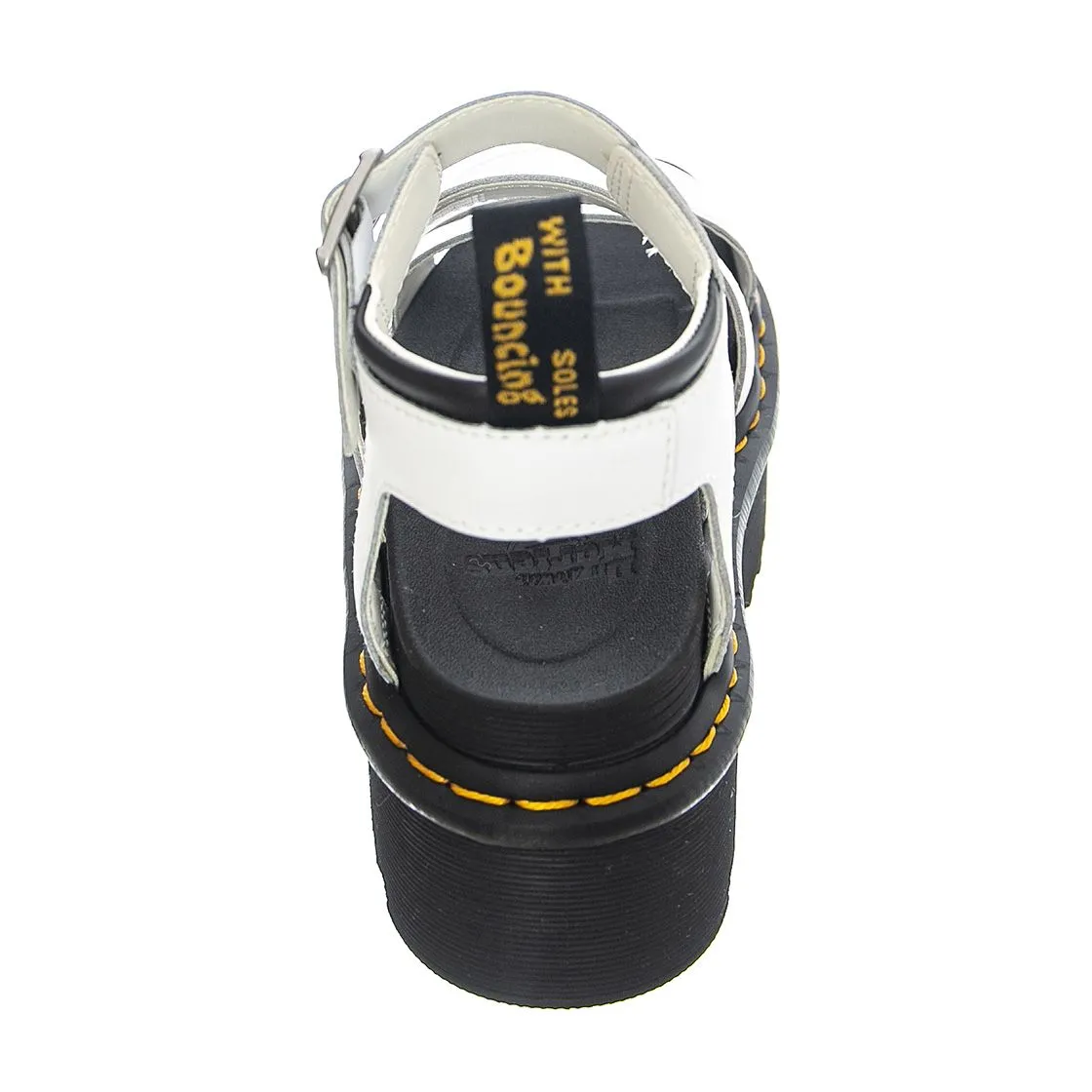 DR.MARTENS Blaire Quad White Hydro - Sandali Donna Bianchi    