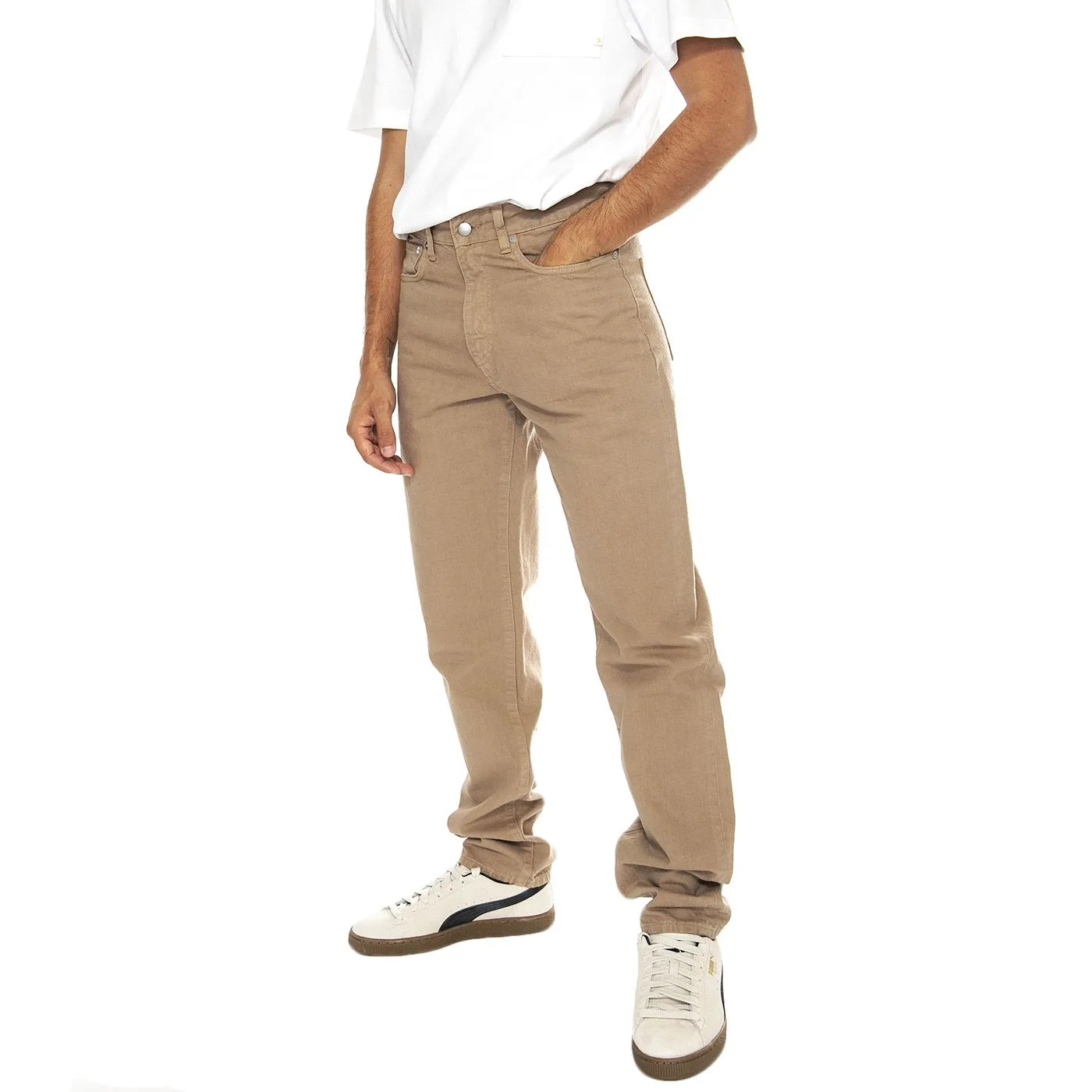 Edwin Cosmos Pant Portabella - Pantaloni Uomo Marroni    